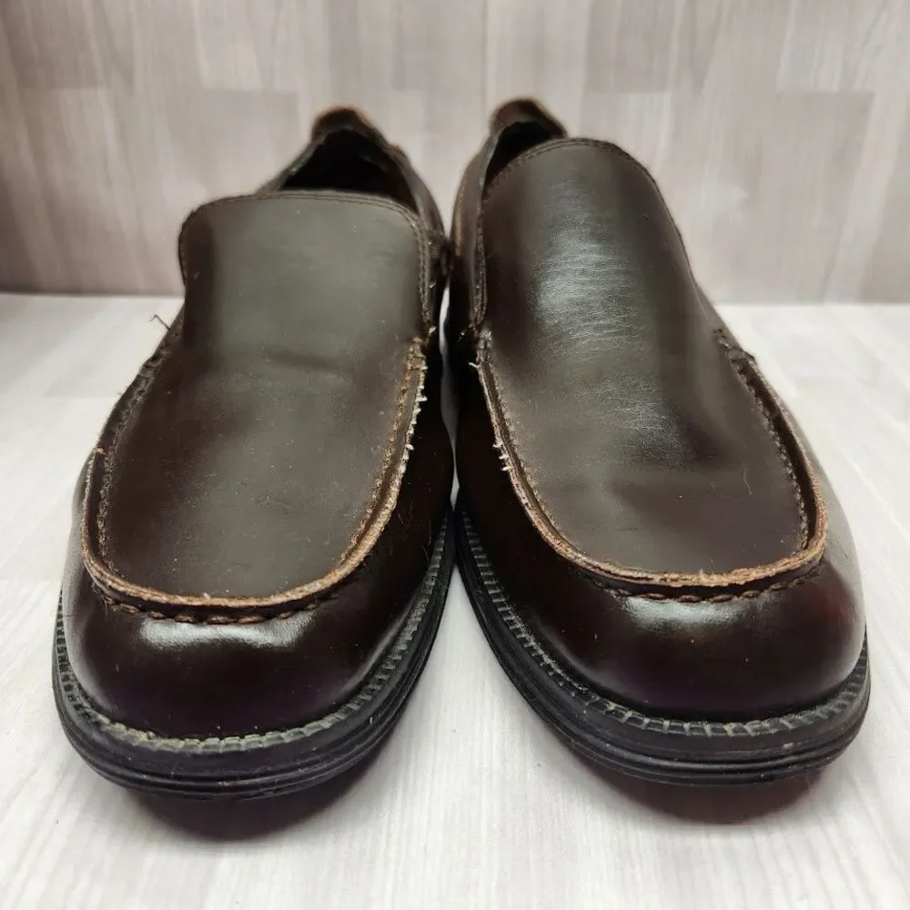 Deer Stag Andrew Mens Casual Loafers Dress Shoes Brown Size 9.5 Leather